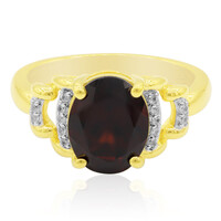 Bague en argent et Grenat du Mozambique (Remy Rotenier)