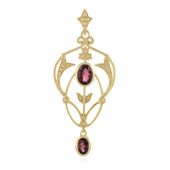 Pendentif en argent et Grenat Rhodolite