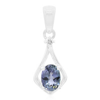 Pendentif en argent et Tanzanite non chauffée