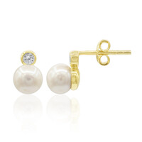 Boucles d'oreilles en argent et Perle de culture d'eau douce