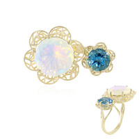 Bague en or et Opale Welo (Ornaments by de Melo)