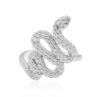 Bague en argent et Topaze blanche