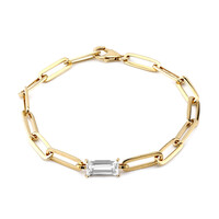 Bracelet en argent et Topaze blanche