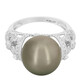 Bague en or et Perle de culture de Tahiti (M de Luca)