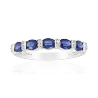 Bague en or et Saphir bleu de Ceylan (CIRARI)