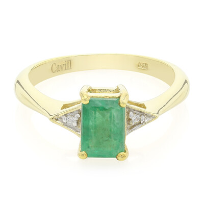 Bague en argent et Emeraude de Bahia