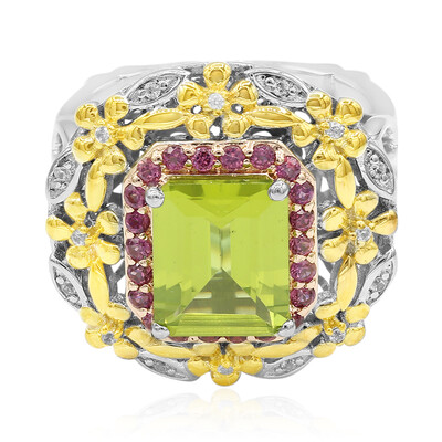 Bague en argent et Péridot (Dallas Prince Designs)