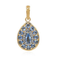 Pendentif en or et Aigue-Marine Santa Maria AAA