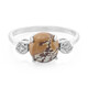 Bague en argent et Jaspe dendritique de Sonora