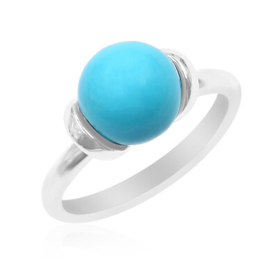 Bague en argent et Turquoise Sleeping Beauty (Anne Bever)