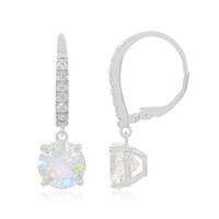 Boucles d'oreilles en argent et Quartz Rayon de Lune
