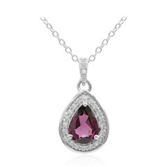 Collier en argent et Grenat Rhodolite