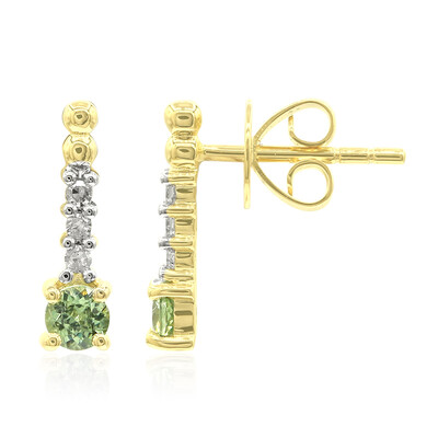 Boucles d'oreilles en or et Grenat Démantoïde de Madagascar (John Ferry)