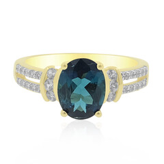 Bague en or et Indicolite du Brésil