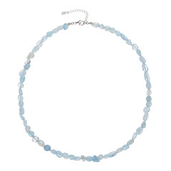 Collier en argent et Aigue-marine