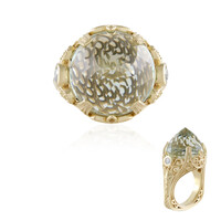 Bague en argent et Améthyste verte (Dallas Prince Designs)