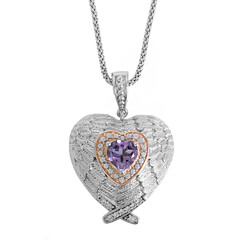 Collier en argent et Améthyste Rose de France (Dallas Prince Designs)