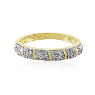Bague en argent et Diamant I4 (J)