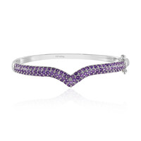 Bracelet en argent et Améthyste de Zambie (Adela Silber)