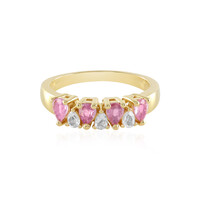 Bague en argent et Saphir rose de Madagascar