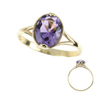 Bague en or et Améthyste