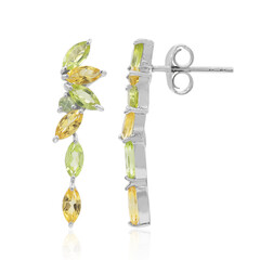 Boucles d'oreilles en argent et Péridot