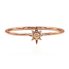 Bague en or et Diamant rose de France SI1 d'Argyle 