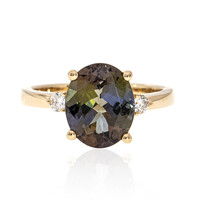 Bague en or et Tanzanite non chauffée (CIRARI)