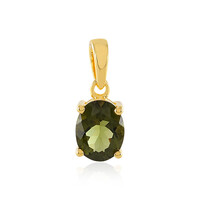 Pendentif en argent et Moldavite