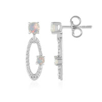 Boucles d'oreilles en argent et Opale Welo