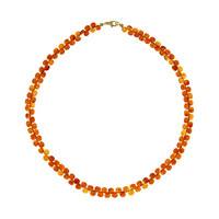 Collier en argent et Cornaline (CUSTODANA)
