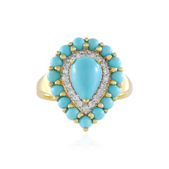 Bague en argent et Turquoise Sleeping Beauty (Faszination Türkis)