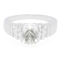 Bague pour homme en argent et Béryl de l'Himalaya