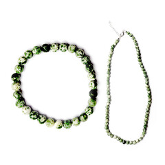 Collier en argent et Agate dendritique