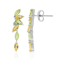 Boucles d'oreilles en argent et Péridot