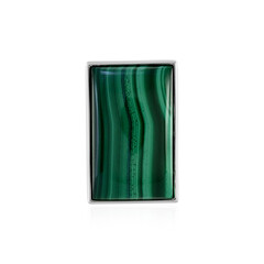 Pendentif en argent et Malachite