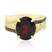 Bague en argent et Grenat