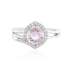 Bague en argent et Kunzite