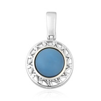 Pendentif en argent et Opale bleue