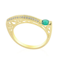 Bague en or et Emeraude de Colombie (de Melo)