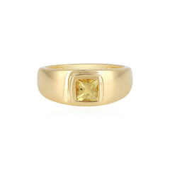 Bague en argent et Béryl jaune