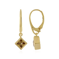 Boucles d'oreilles en argent et Zircon jaune