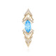 Pendentif en or et Topaze bleu Suisse (de Melo)