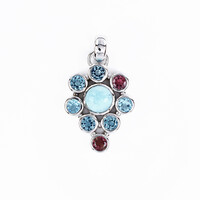 Pendentif en argent et Larimar