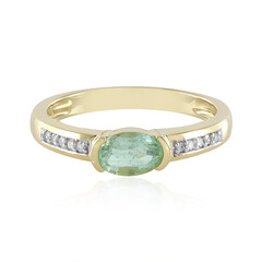 Bague en or et Emeraude de Colombie