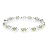 Bracelet en argent et Apatite de Russie