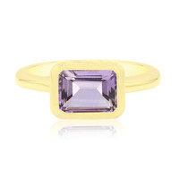 Bague en argent et Améthyste Rose de France