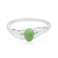 Bague en argent et Chrysoprase impériale