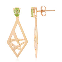 Boucles d'oreilles en argent et Péridot