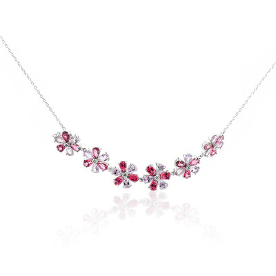 Collier en argent et Topaze rose